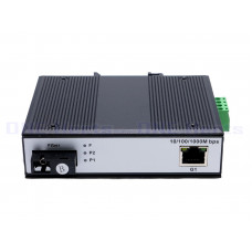 OHZ-IND-1F1E-MS 工業級千兆1光1電光電轉換器 接收器 卡軌式工業級光電轉換器 工業級光纖1光1電光纖收發器 千兆光纖收發器B端接收器